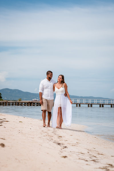 Montego Bay Jamaica Beach engagement photographer