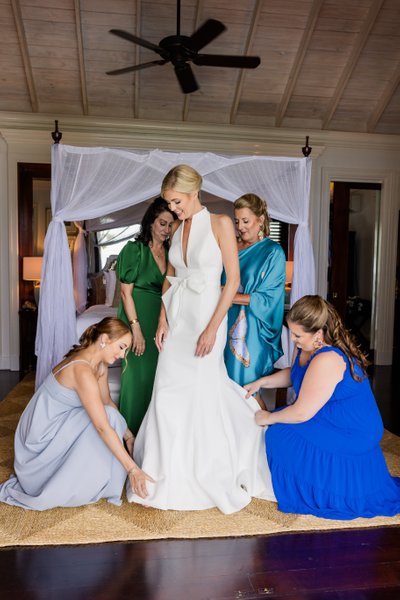 bridesmaids dress bride at round hill resort