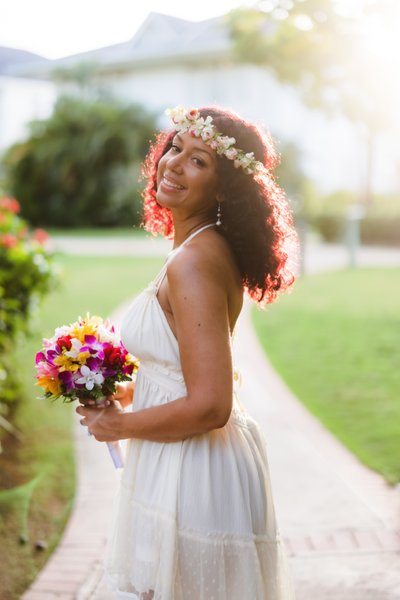 golden light Jamaica wedding photography