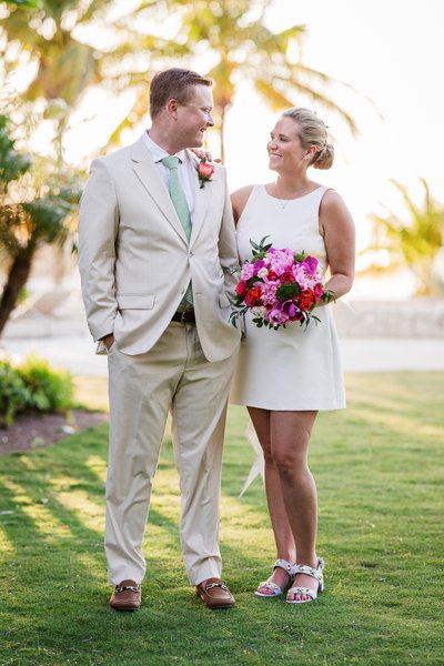 Golden Hour Love on the Lawns of Tryall Club Jamaica