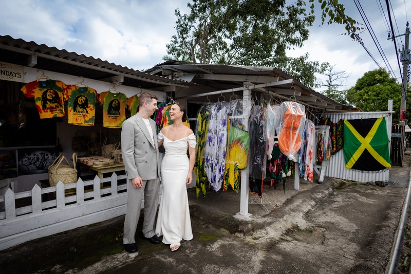 Intimate wedding moment photographed by Michael Saab in Montego Bay