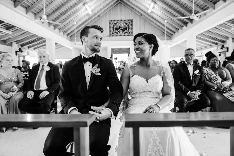 Wedding reception candid moment at a Montego Bay resort