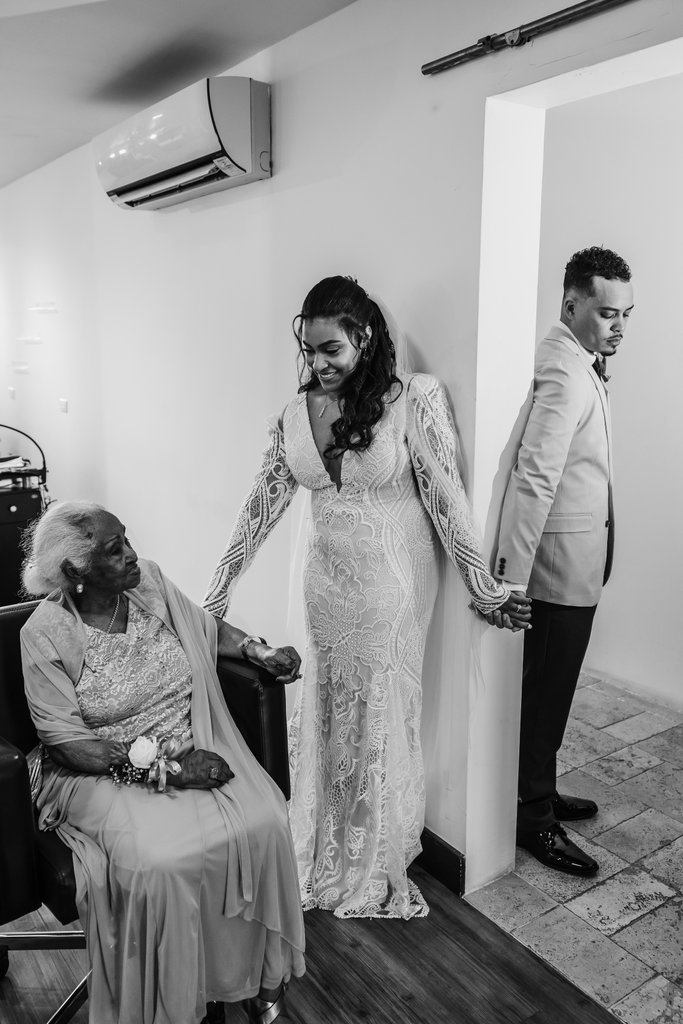 Couple sharing a private moment at a Jamaica resort wedding