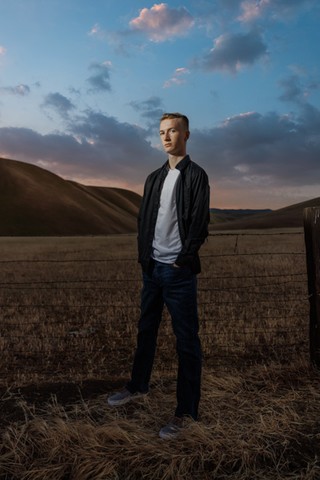 Dramatic Tracy High Senior Portrait | Tracy CA Senior Photographer