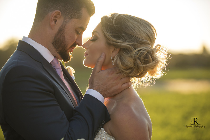 Wente Golf Course Wedding sunset photograph