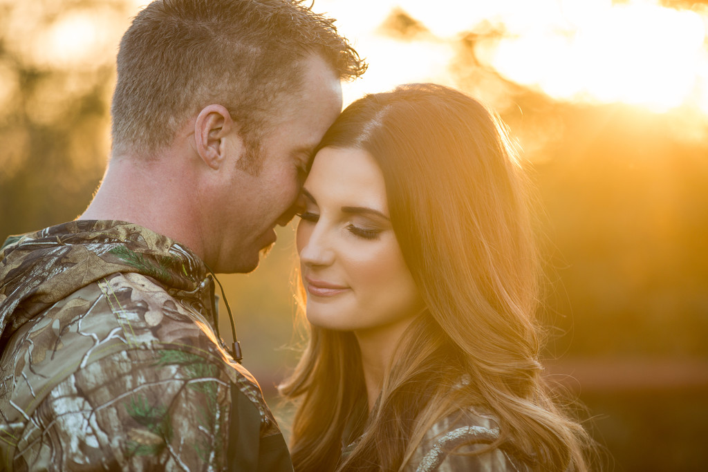 Romantic Hunting Camo Gear engagement session