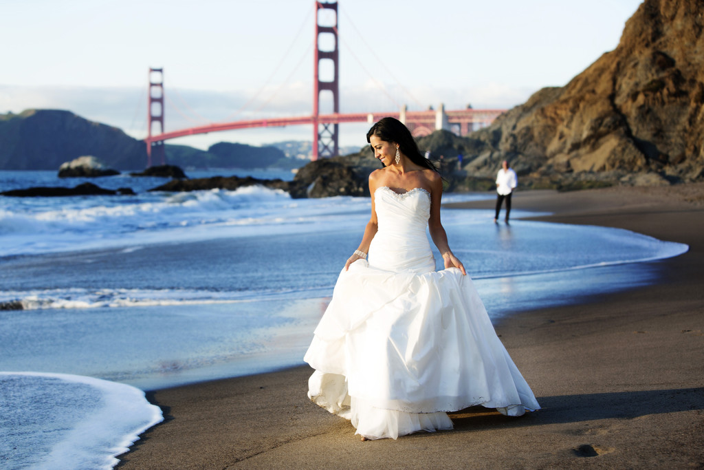 Baker beach wedding san francisco ca