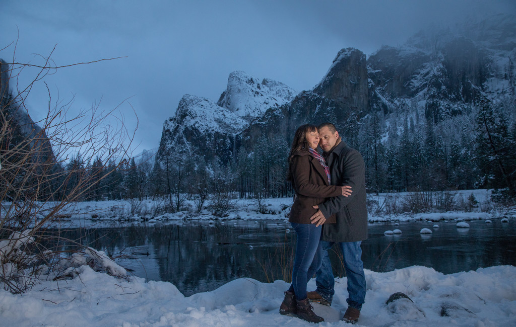 Winter Engagement photos in Yosemite, Yosemite Photographer