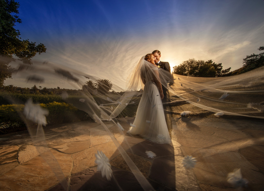 Silver Creek Country Club Wedding Photographer – Elegant Bride and Groom Portrait San Jose