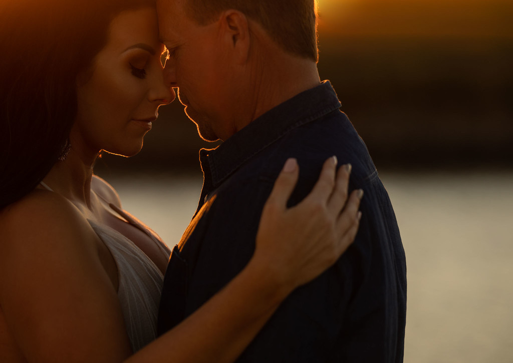 Sunset engagement photo in the Bay Area. 