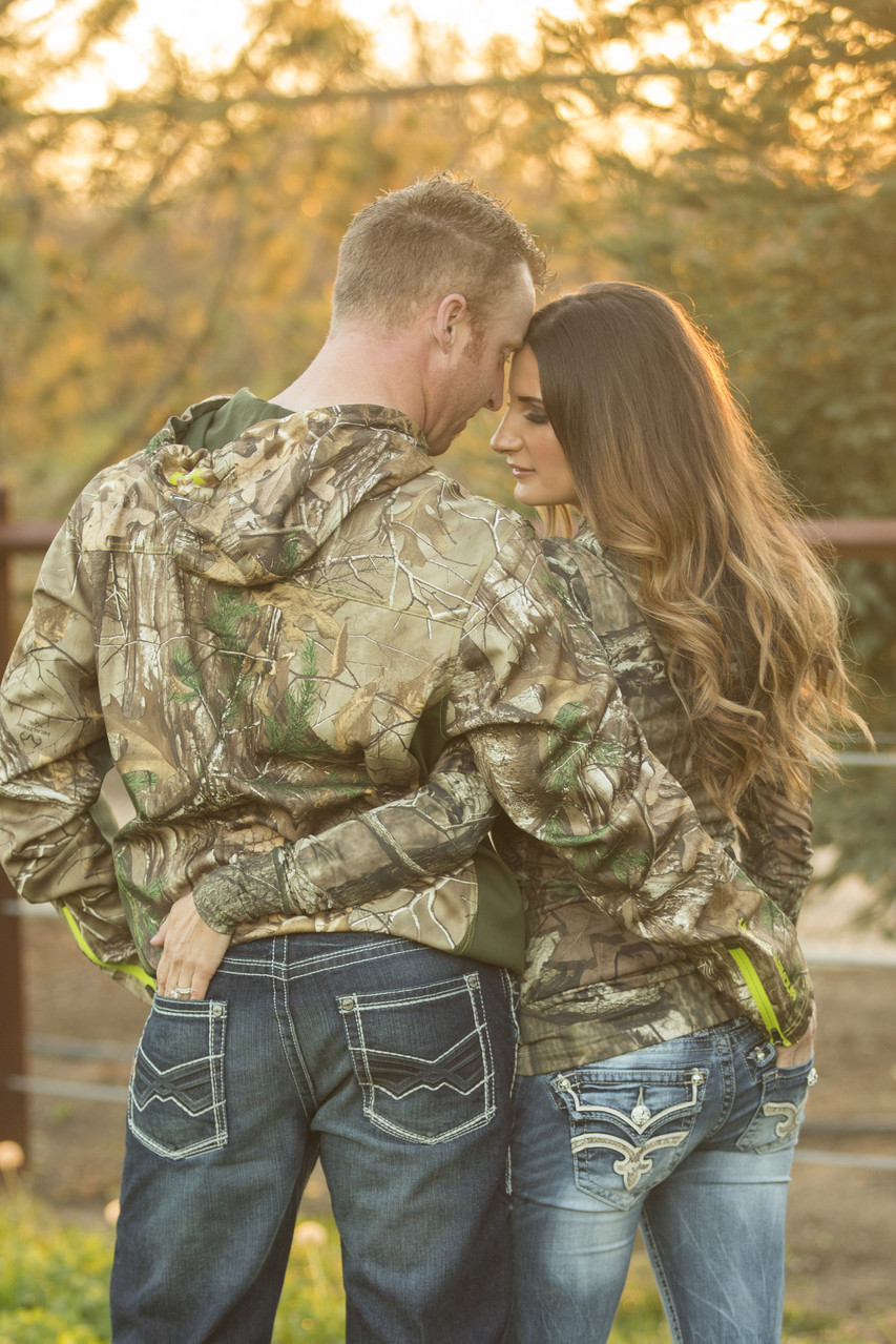 Hunters camo engagement session Bay area photographer