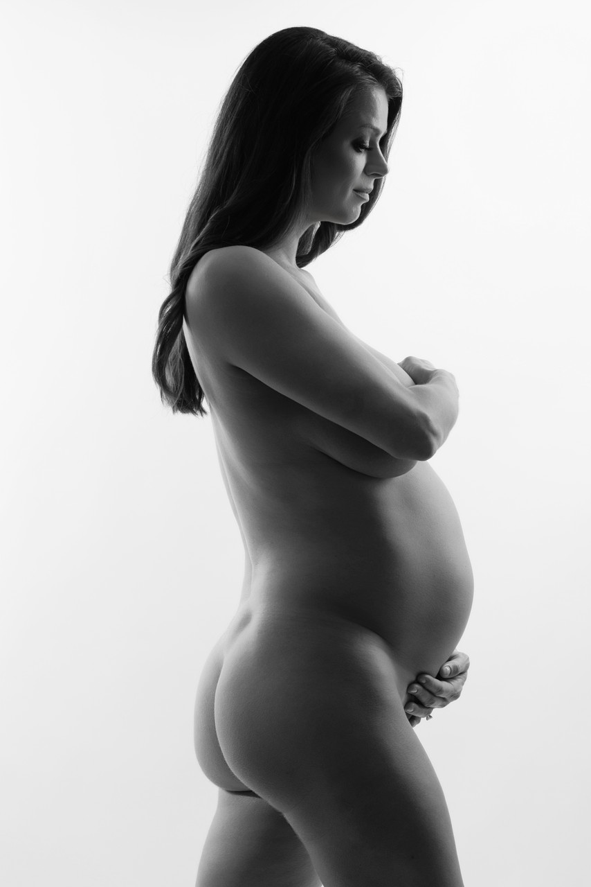 Fine Art Maternity Silhouette Portrait | Bay Area Maternity Photographer
