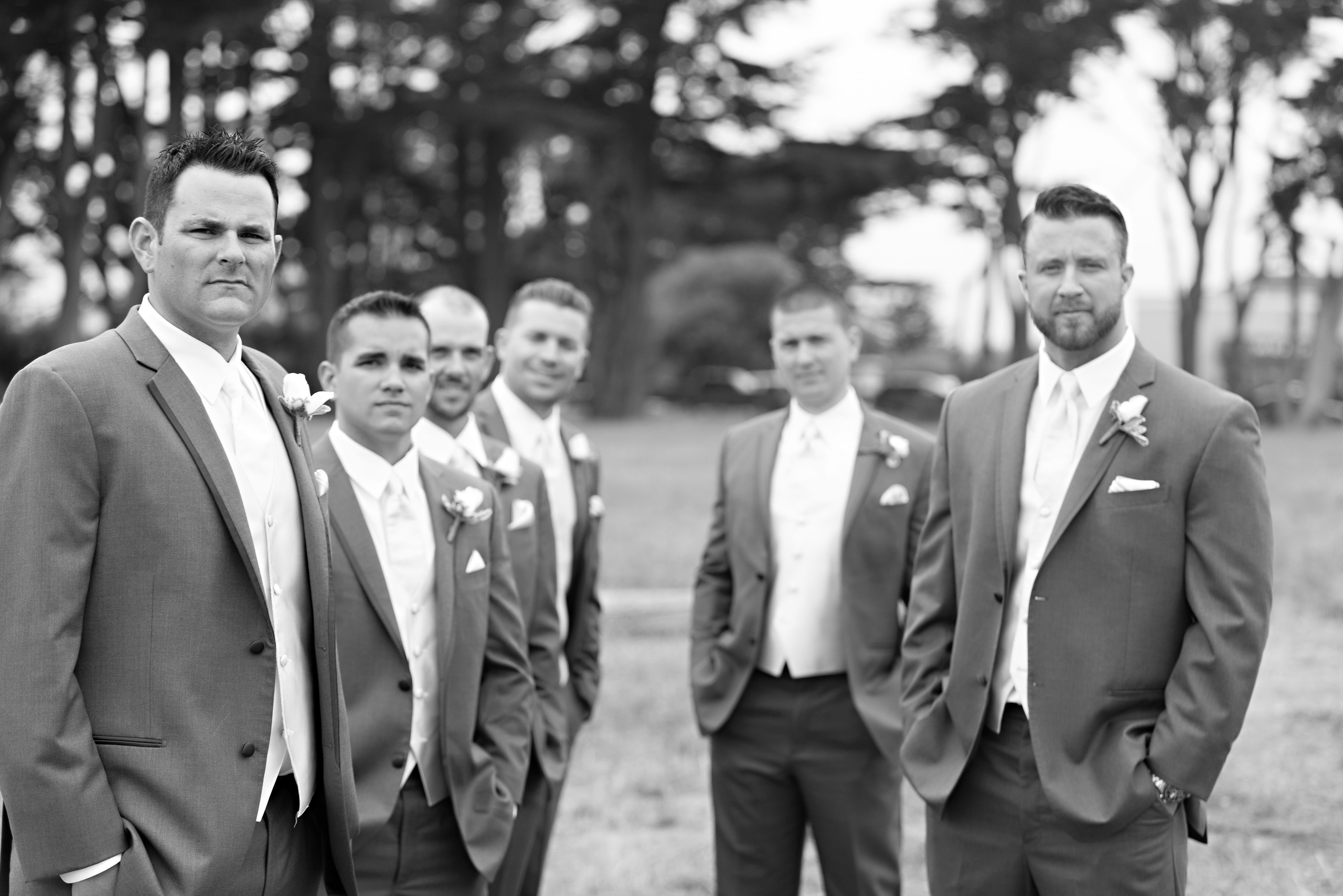 Cool Groomsmen wedding photo. Rossetti Photography The Premier