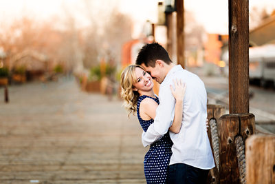 Beautiful Old town Sacramento engagement pictures