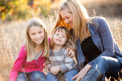 Mother and Daughters Family Portrait | Natural Light Outdoor Photography in San Francisco Bay Area