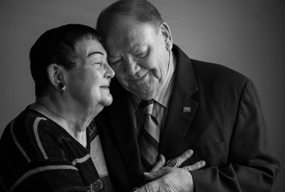 Love between Grandparents portrait, Tracy California Photographer