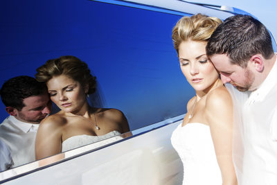 Palm Event Center Wedding Photography | Reflection Portrait Livermore CA