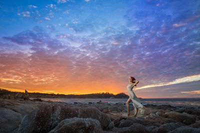 Best Carmel Wedding Photographer, Carmel Bride on Beach 