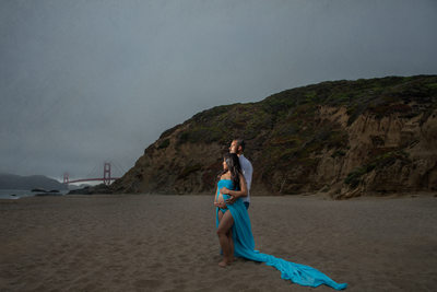San Francisco Baker Beach Maternity Session. 