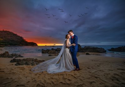 Las Caletas Beach wedding photo Destination Wedding photographer