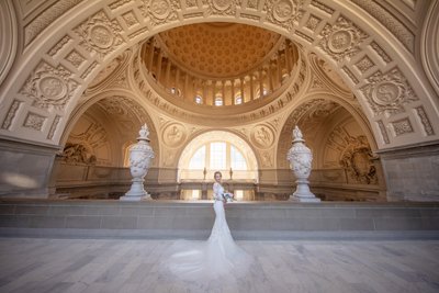 Bride at San Francisco City Hall
