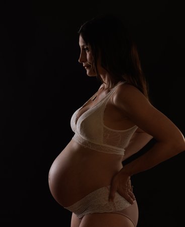 Maternity Boudoir Photography at Home | Intimate In-Home Pregnancy Session Bay Area