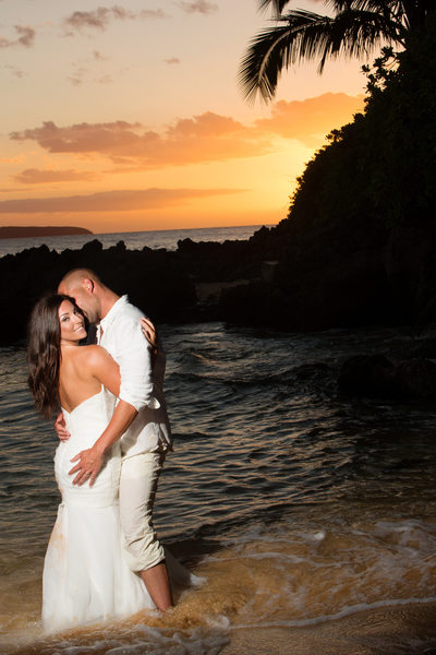 Secret Beach Maui Hawaii Makenna Cove, Destination Weddings
