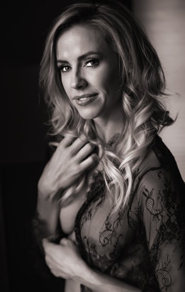 Black and White Boudoir Portrait Close-Up | Bay Area Intimate Photography