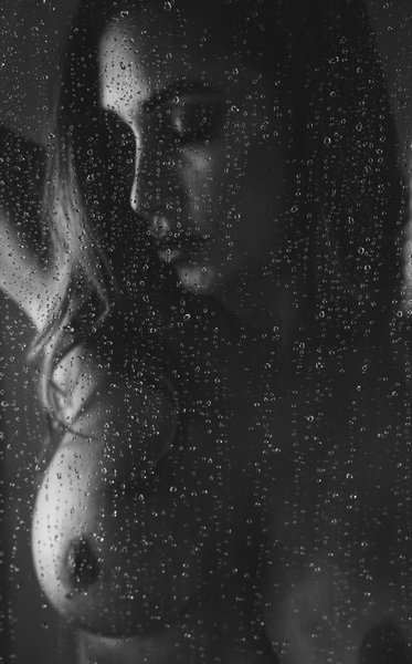 Bay Area Boudoir Photographer | Shower Water Droplet Fine Art