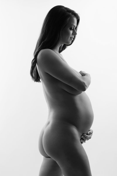 Fine Art Maternity Silhouette Portrait | Bay Area Maternity Photographer
