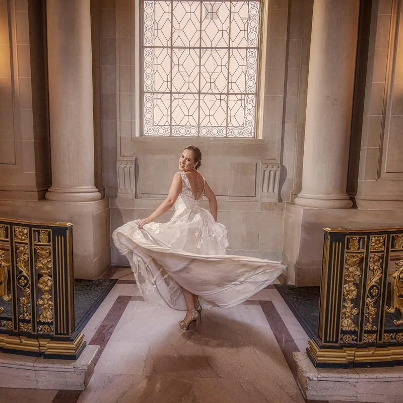 Bride Twirling