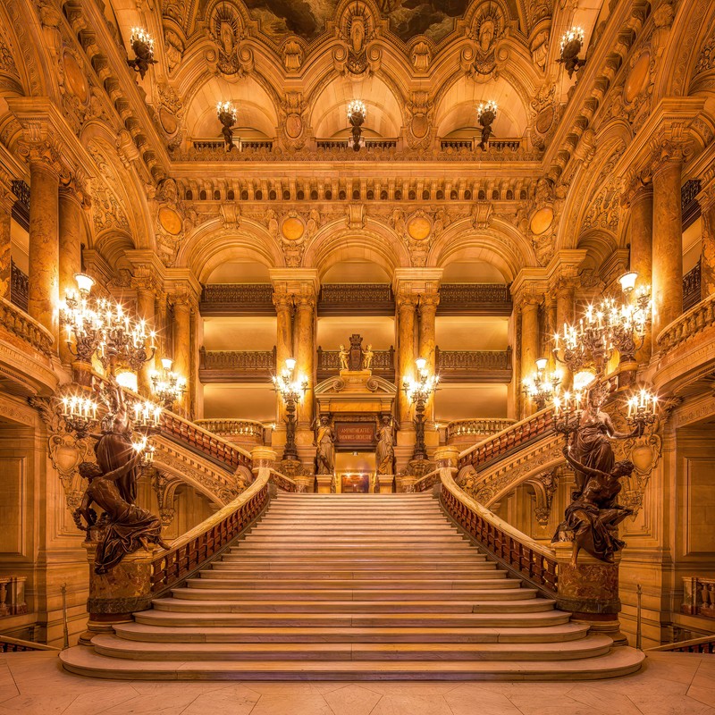 Paris Opera House an Inspiration to SF City Hall Staircase