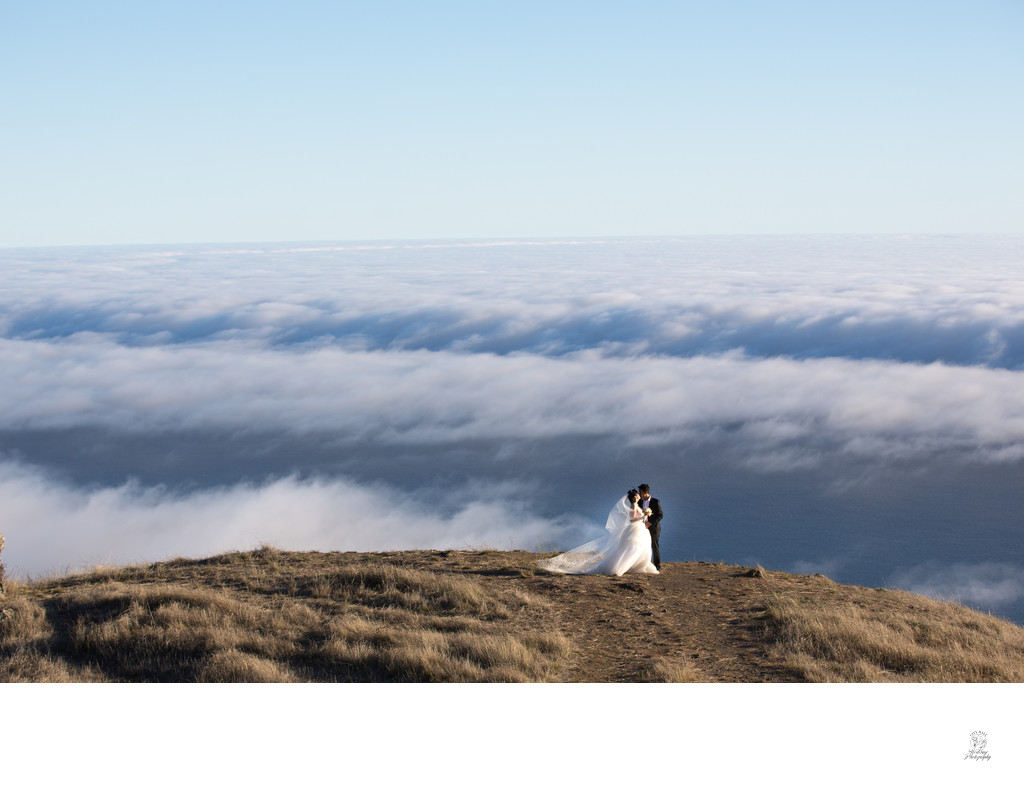 Photo of Couple on Bolinas Ridge - San Francisco City Hall Wedding Photographer
