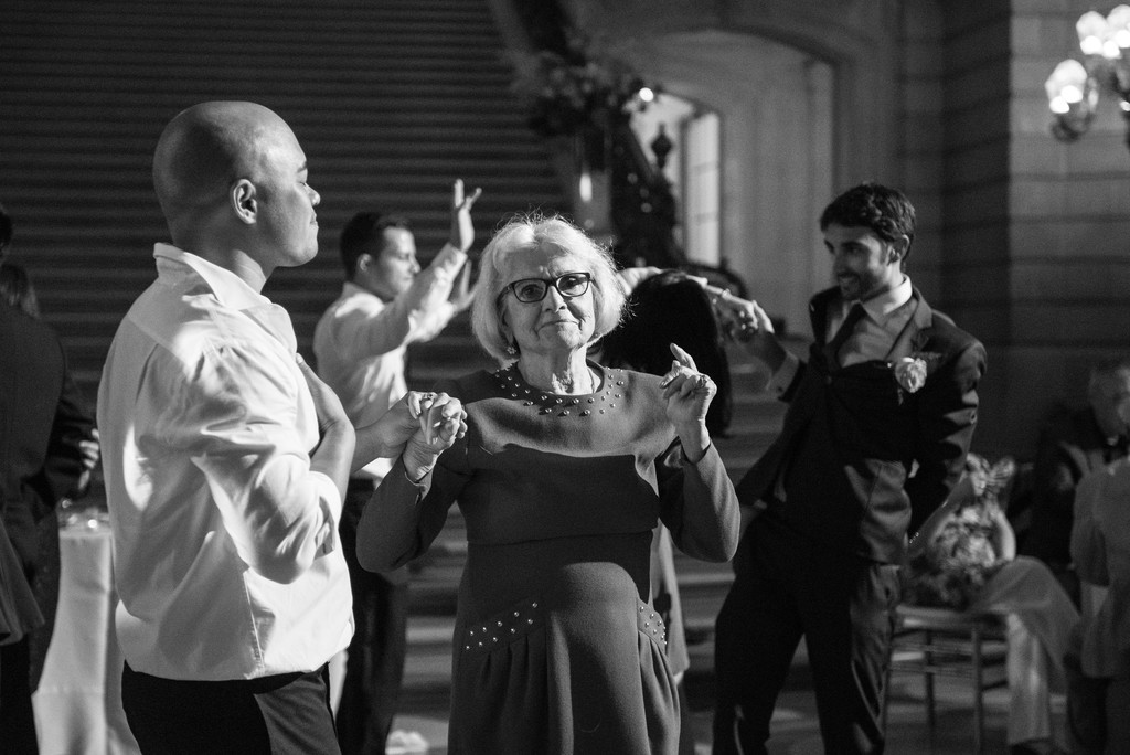 Grandma Dancing SF City Hall Reception