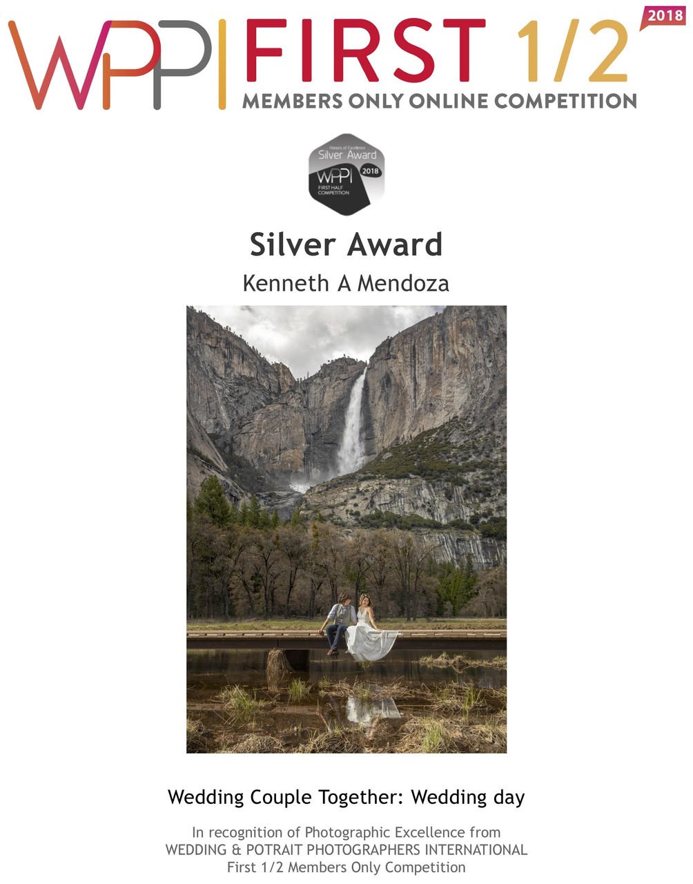 Silver-Award- Yosemite Wedding: Kenneth Mendoza's Shot