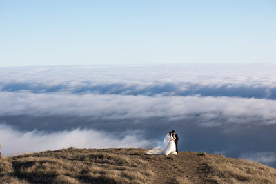Photo of Couple on Bolinas Ridge - San Francisco City Hall Wedding Photographer
