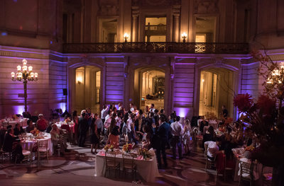 sf city hall wedding photos: a saturday evening reception