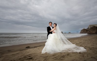 Ocean Beach - Photo Tour after a City Hall Wedding