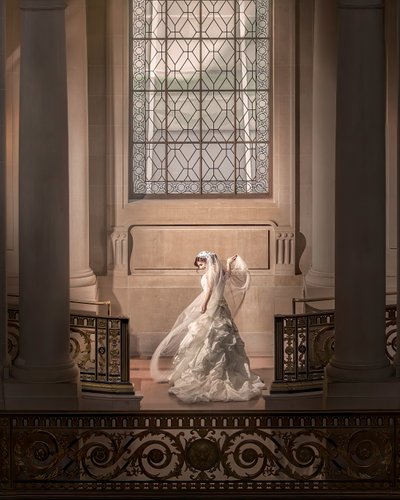 Elegant Bride in Renaissance Setting 2nd Floor