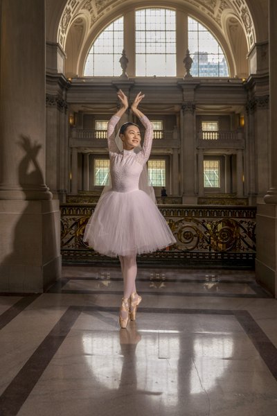 Ballerina Bride's Elegant Dance at SF City Hall