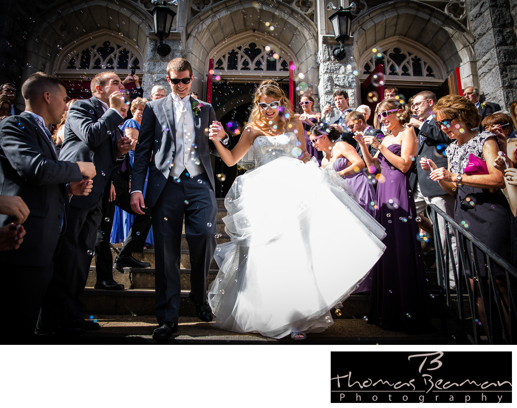 Awesome Harrisburg Wedding Ceremony with Bubbles