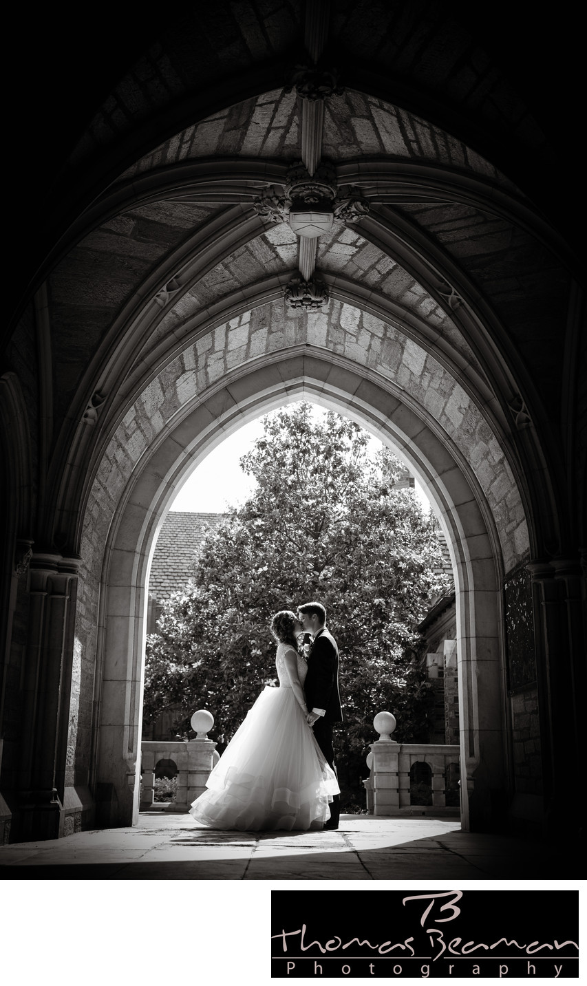 Princeton University Wedding Photo in Perfect Light