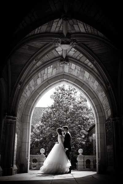 Princeton University Wedding Photo in Perfect Light