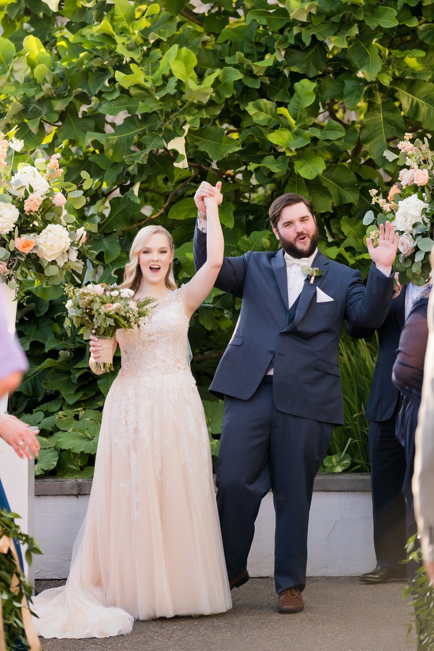 outdoor garden phipps conservatory wedding ceremony