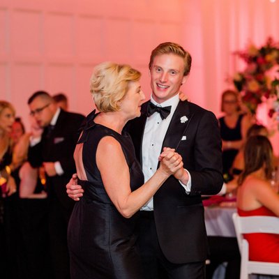 Groom Dancing with Mom at J Verno Reception