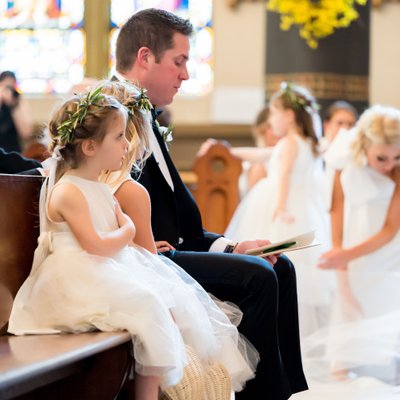 st stanislaus church pittsburgh wedding flower girl