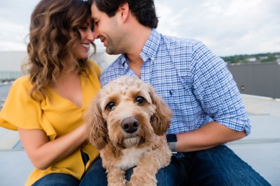 Engagement Photos with Dogs Pittsburgh