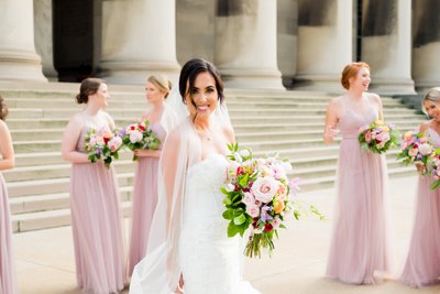 Wedding Party Pictures at Mellon Institute