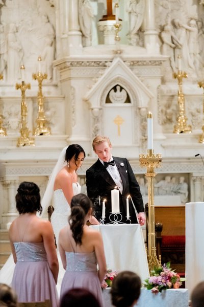 Unity Candle St Paul Cathedral Wedding Ceremony