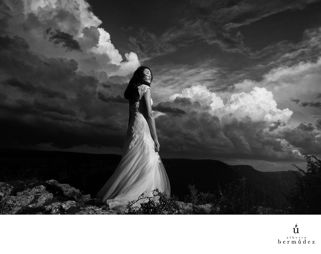 Fotografia clasica de boda en blanco y negro